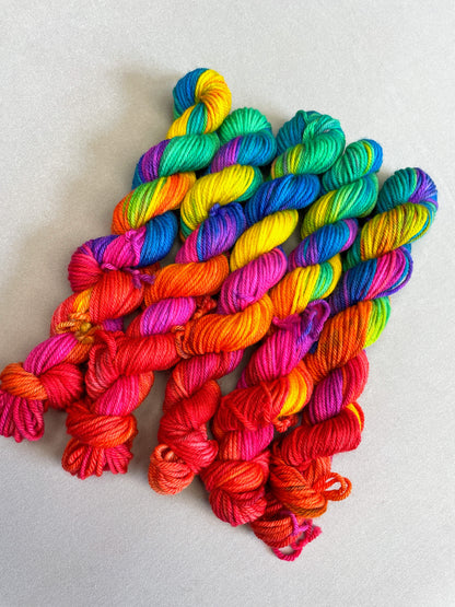 DK - Bright Rainbow 20g Mini Skein