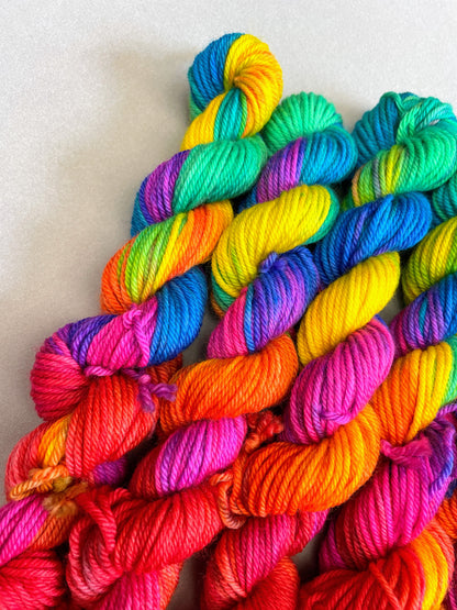 DK - Bright Rainbow 20g Mini Skein