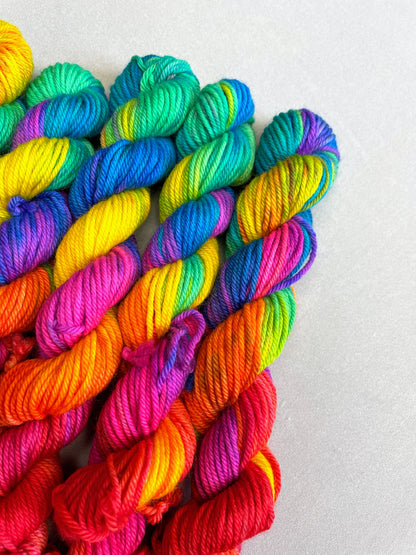 DK - Bright Rainbow 20g Mini Skein