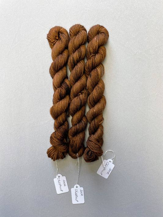 20g Chestnut (semi-solid) - Hand-dyed Yarn