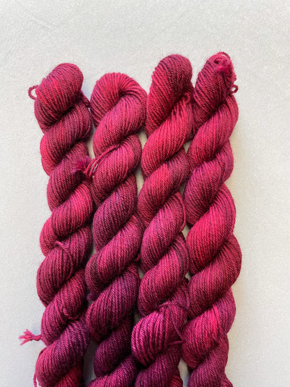 Plum (semi-solid) - Hand-dyed Yarn