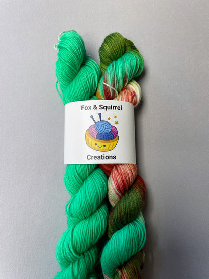 50g/50g Mint Hand-dyed Yarn Set