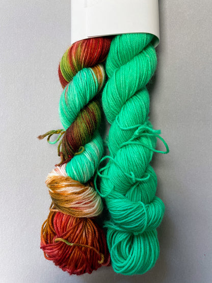 50g/50g Mint Hand-dyed Yarn Set