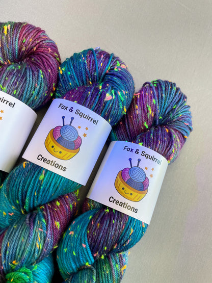 Neon Nep DK - Cosmic Wonder 100g Hand-dyed Yarn