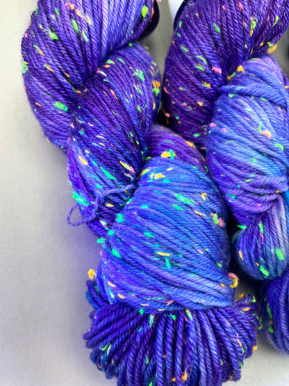 Neon Nep DK - Purple Galaxy 100g Hand-dyed Yarn