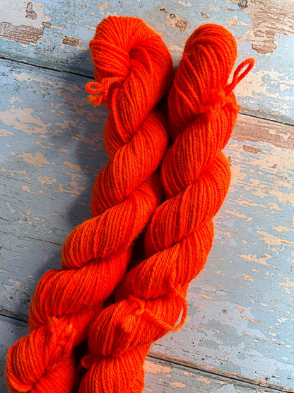 Sock - Neon Orange 20g Mini Skein