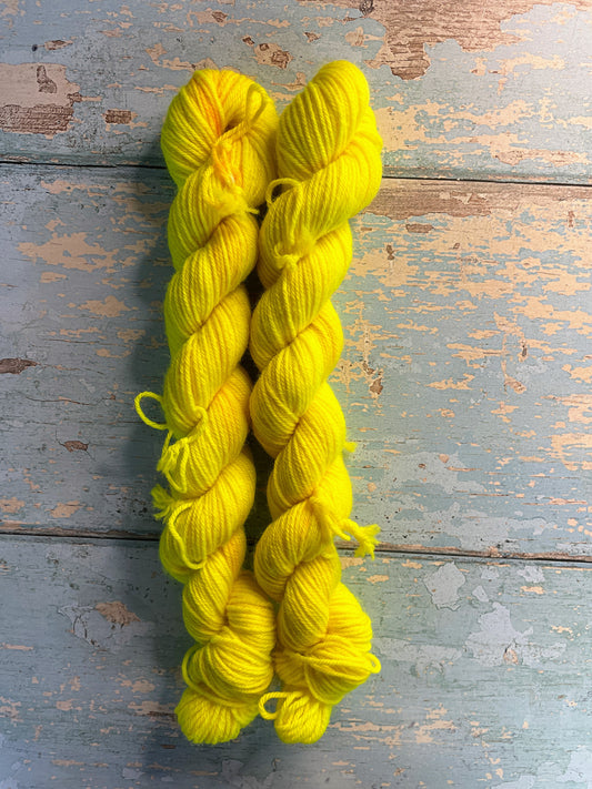 Sock - Neon Yellow 20g Mini Skein