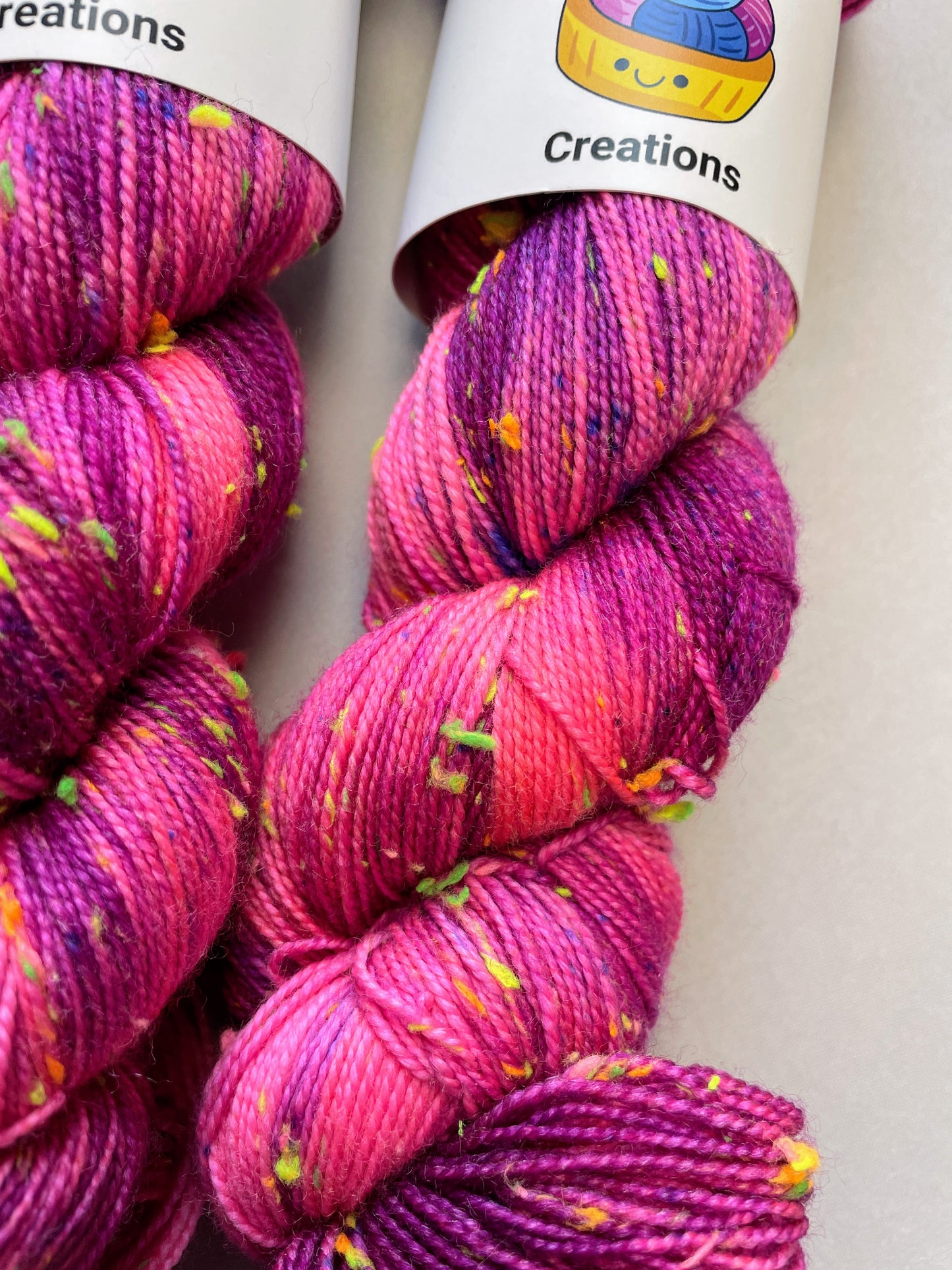 100g Pink Sherbet - Hand-dyed Yarn