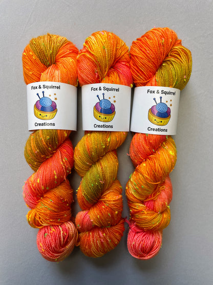 100g Summer Sunset - Hand-dyed Yarn