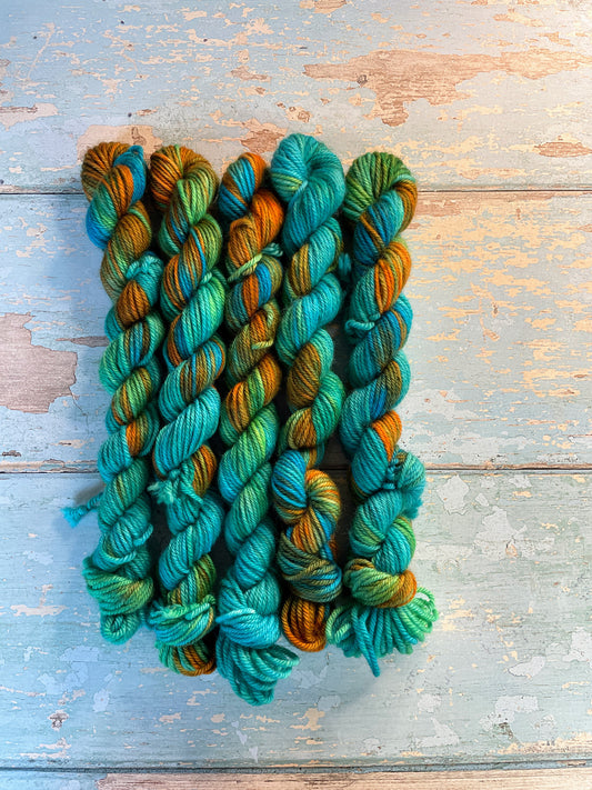 DK - Orange Spark 20g Mini Skein