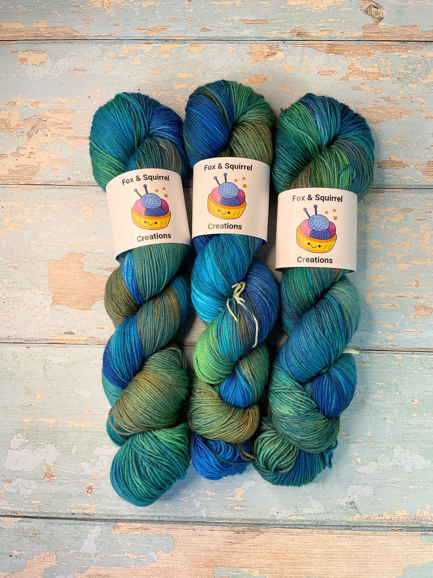 Sock - Peacock 100g Hand-dyed Yarn