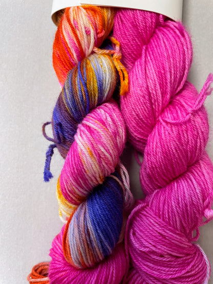 50g/50g Pink Hand-dyed Yarn Set