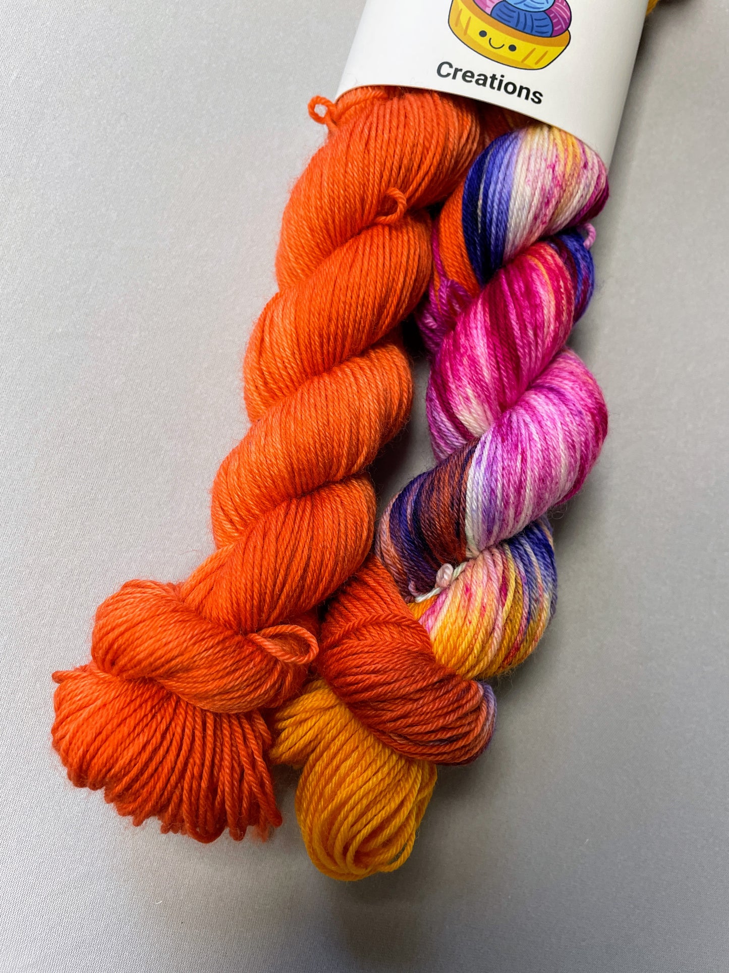 50g/50g Pumpkin Hand-dyed Yarn Set