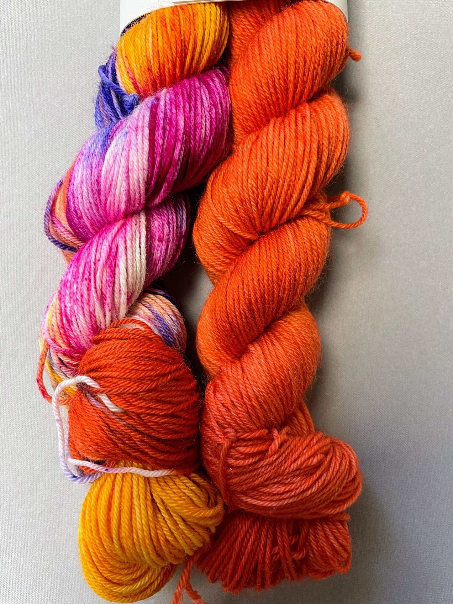 50g/50g Pumpkin Hand-dyed Yarn Set