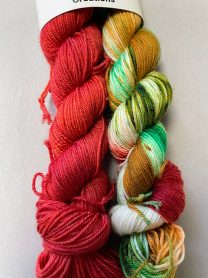 50g/50g Ruby Hand-dyed Yarn Set