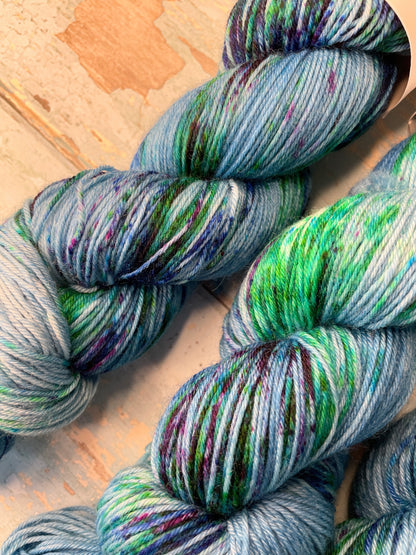 Sock - Speckled Sapphire 100g Hand-dyed Yarn