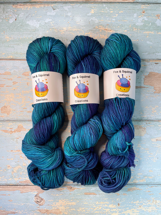 100g DK Seascape Hand-dyed Yarn