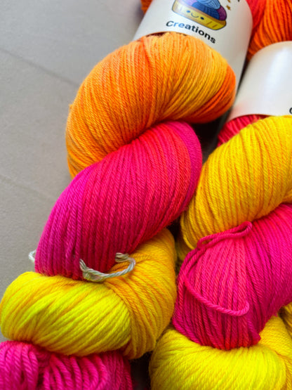 Sock - Neon Funk 100g Hand-dyed Yarn