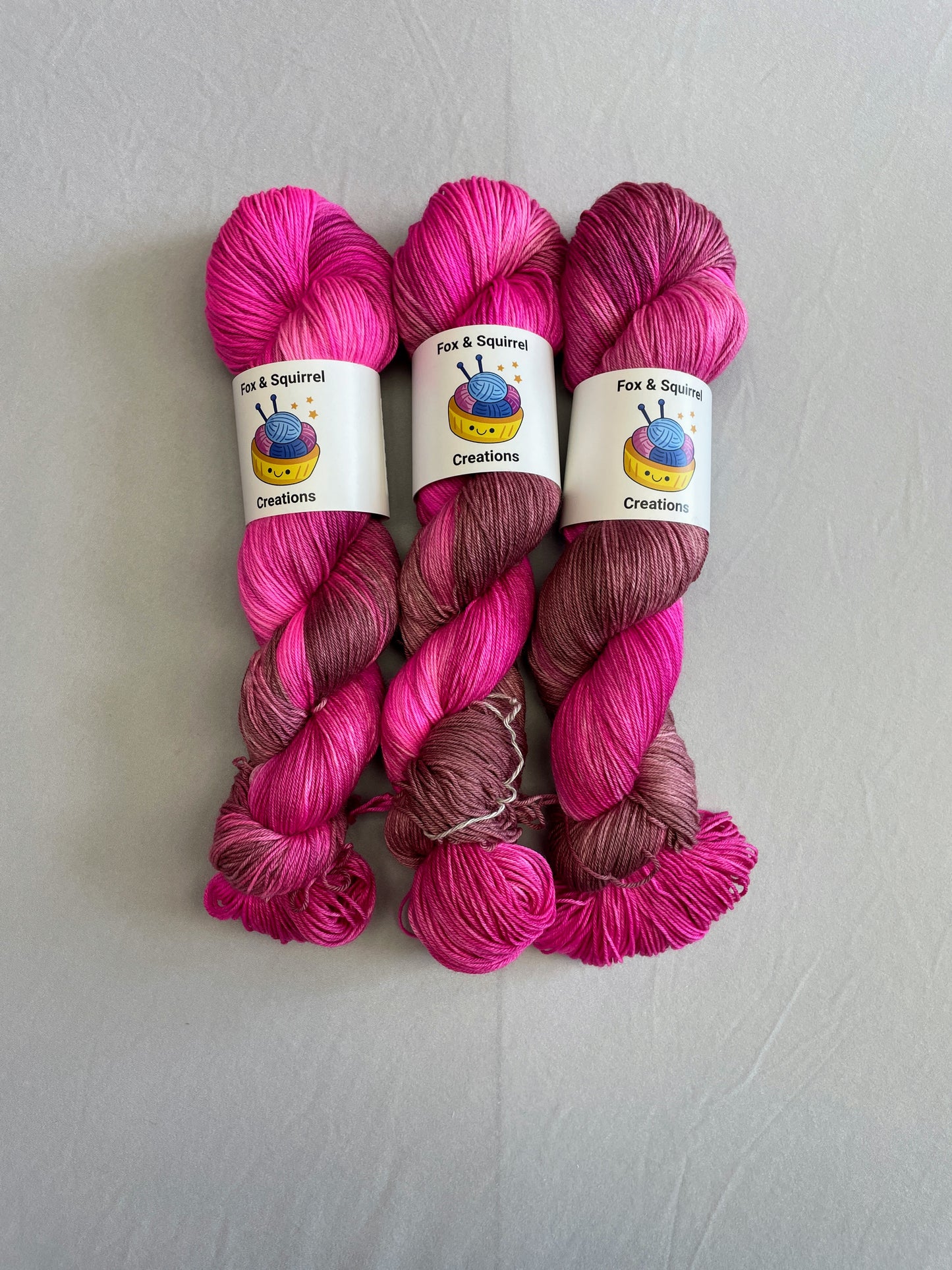 Sock - Pink Lady 100g Hand-dyed Yarn