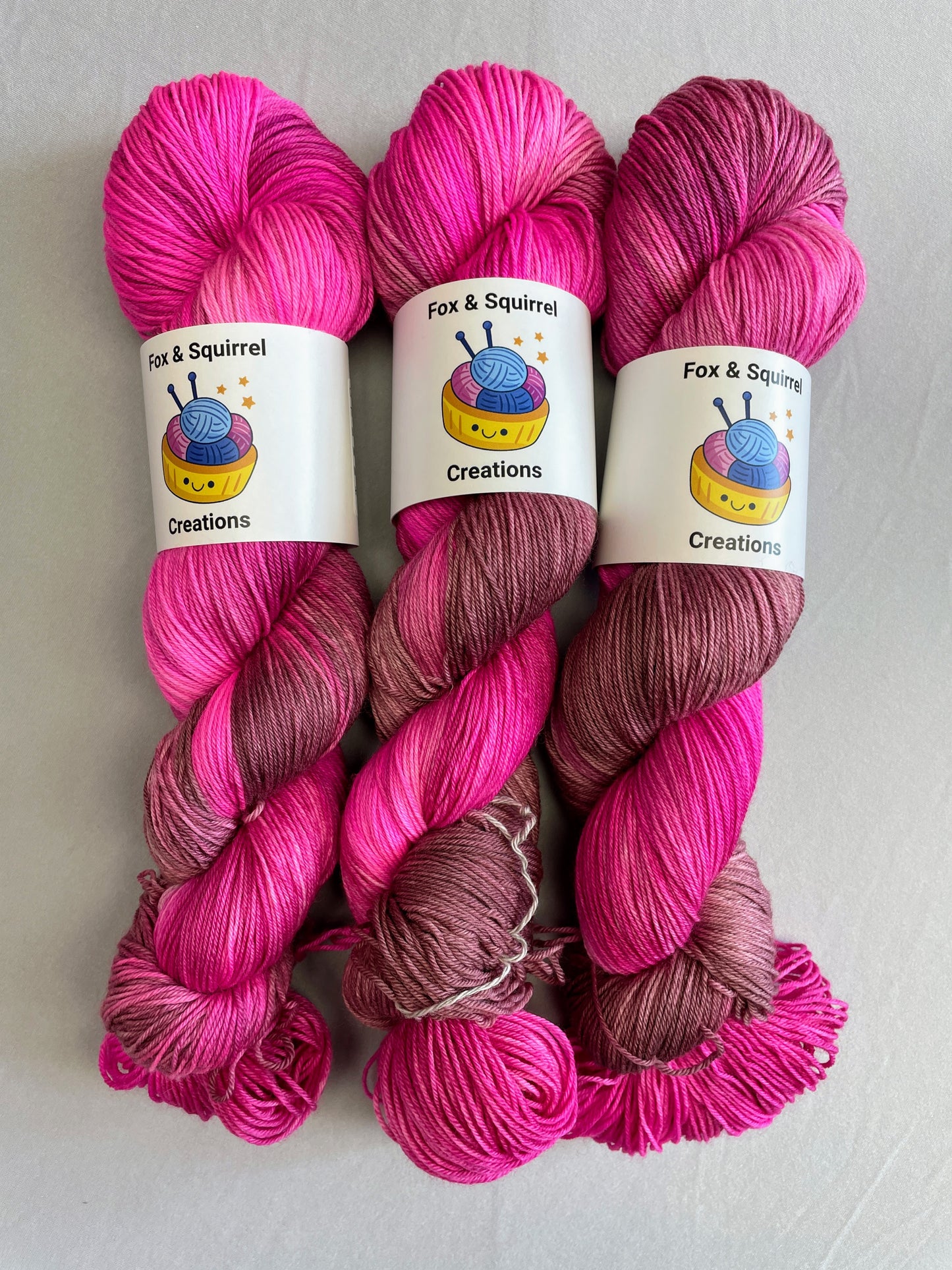 Sock - Pink Lady 100g Hand-dyed Yarn