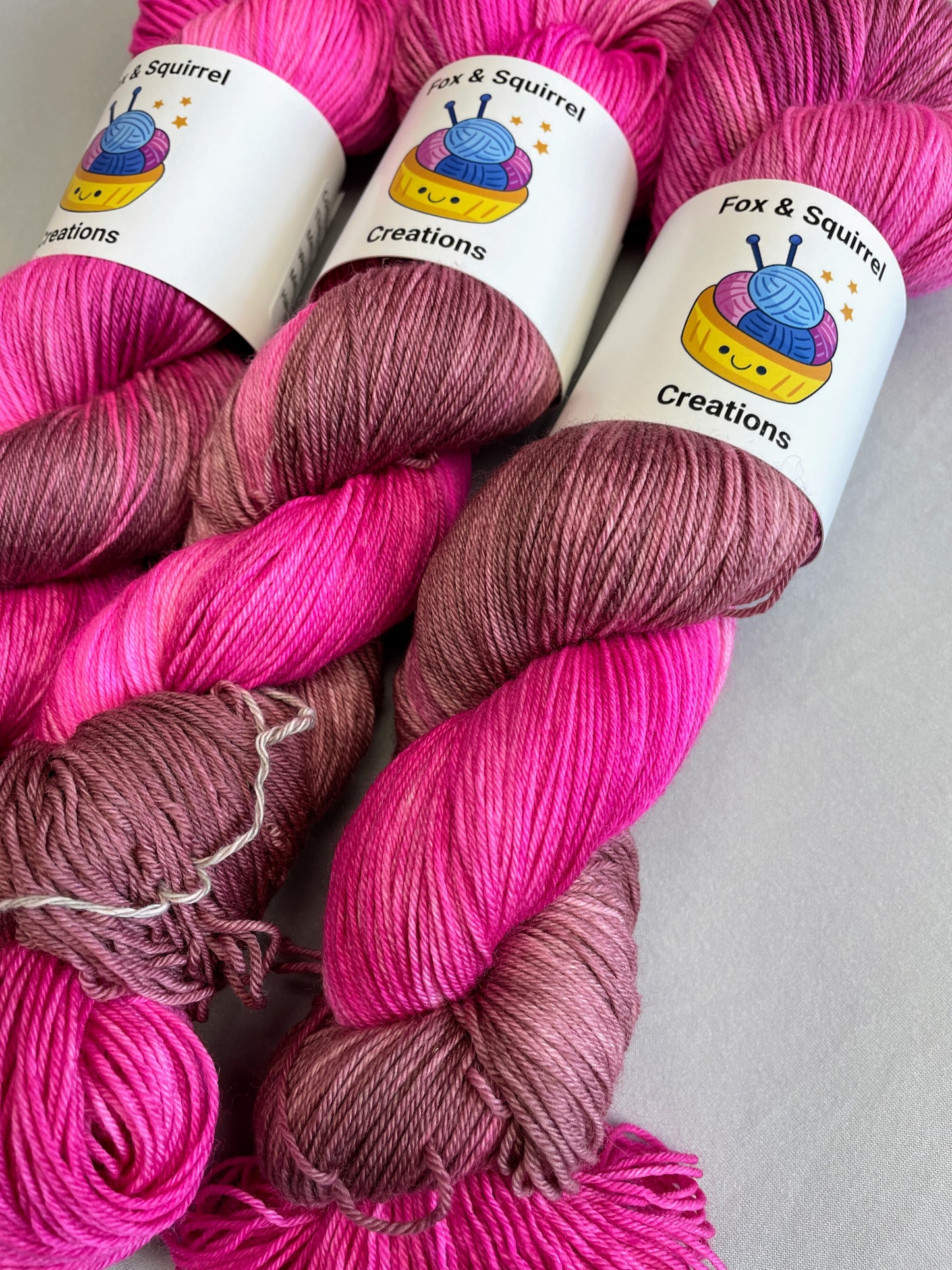 Sock - Pink Lady 100g Hand-dyed Yarn