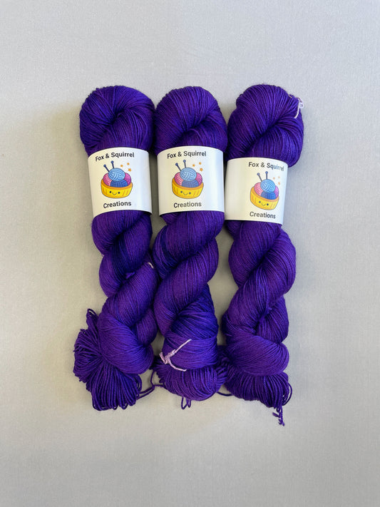 Sock - Purple 100g Hand-dyed Yarn