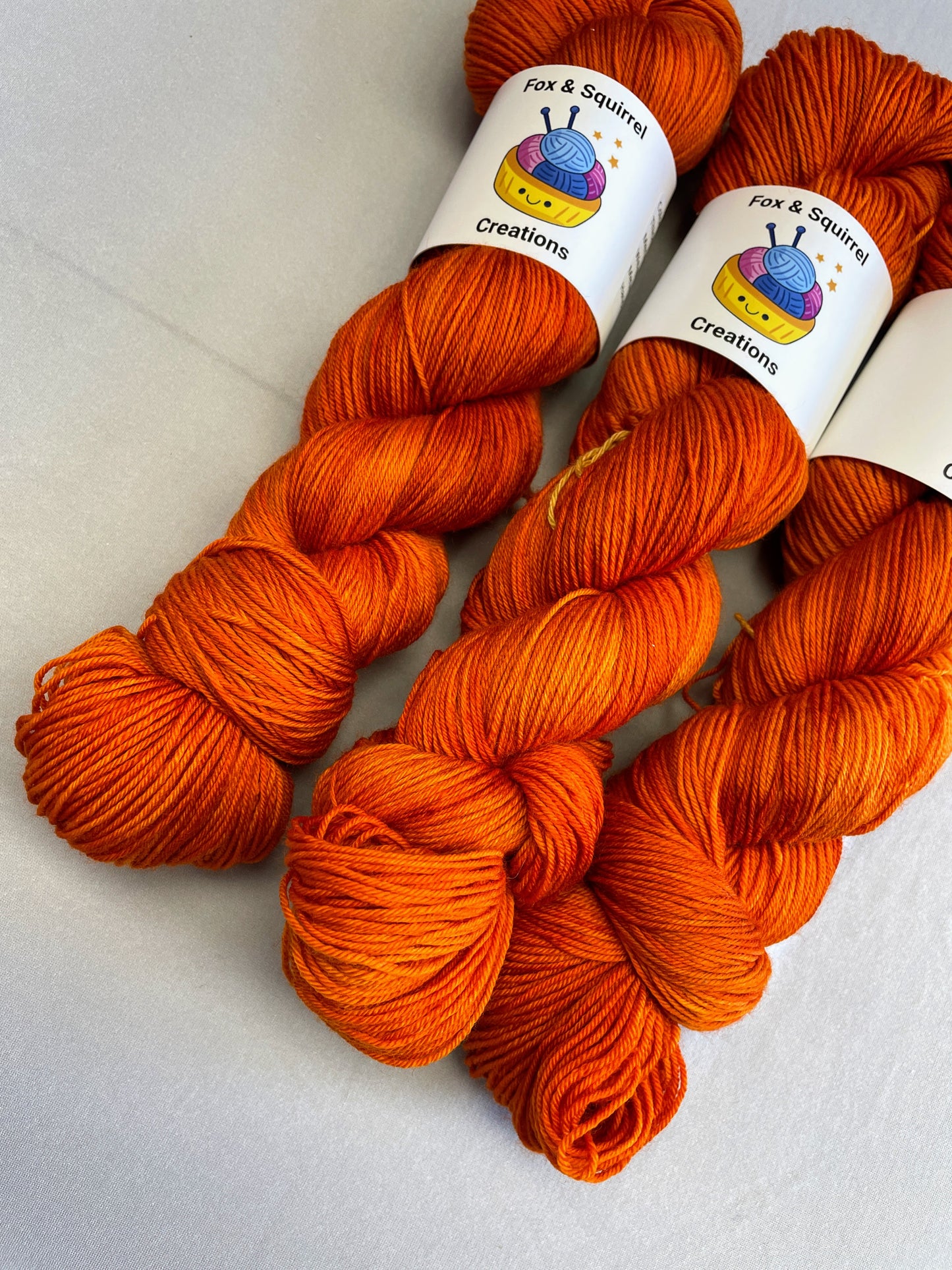 Sock - Saffron 100g Hand-dyed Yarn