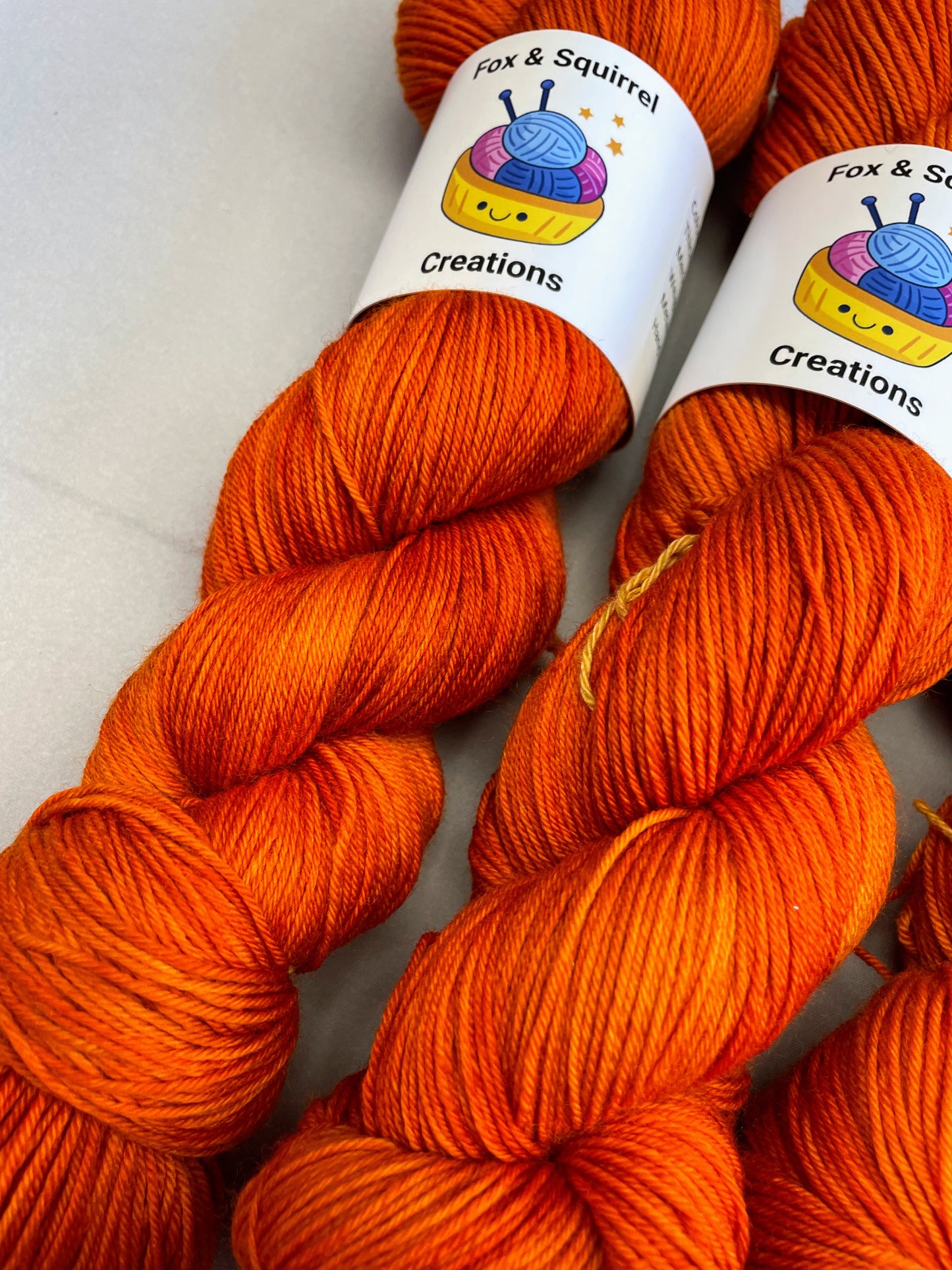 Sock - Saffron 100g Hand-dyed Yarn