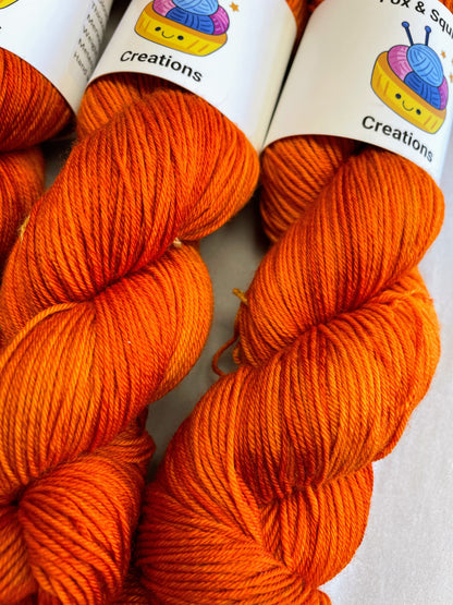 Sock - Saffron 100g Hand-dyed Yarn