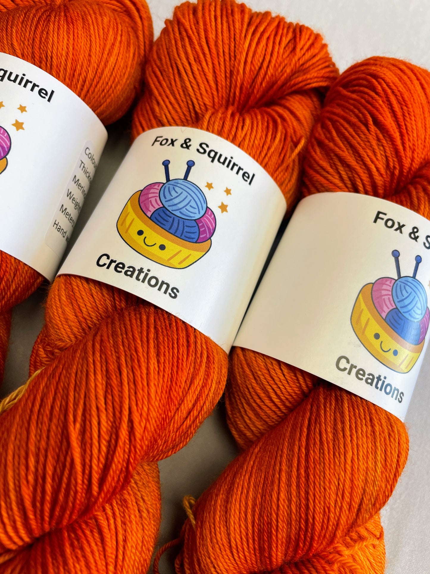 Sock - Saffron 100g Hand-dyed Yarn