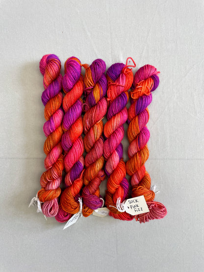 Sock - Pink Fizz 20g Mini Skein