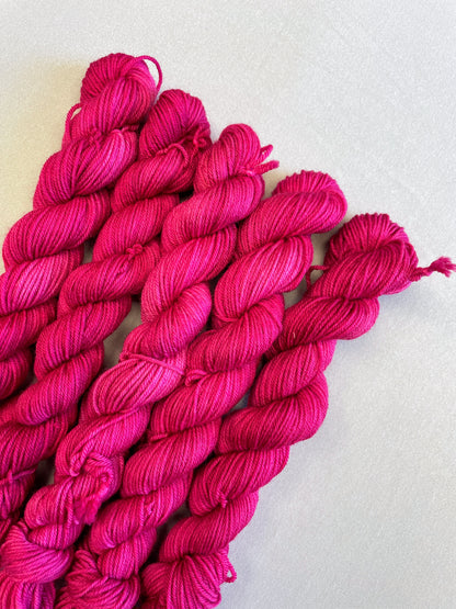 Sock - Raspberry 20g Mini Skein