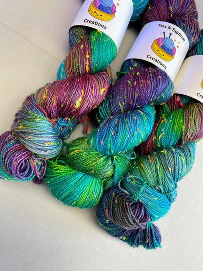 Neon Nep Sock - Cosmic Wonder 100g Hand-dyed Yarn