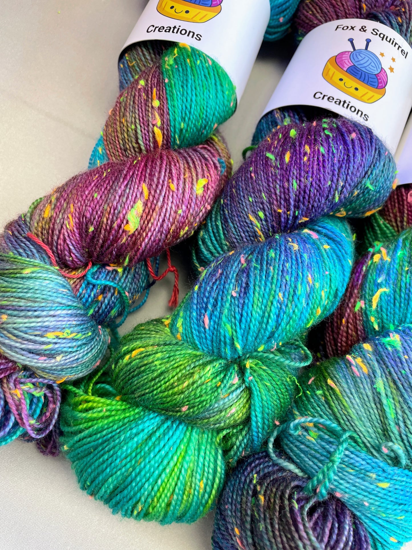 Neon Nep Sock - Cosmic Wonder 100g Hand-dyed Yarn