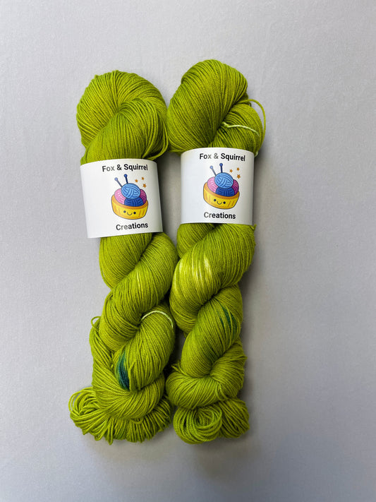 Seconds - Olive Green - 100g Hand-dyed Yarn