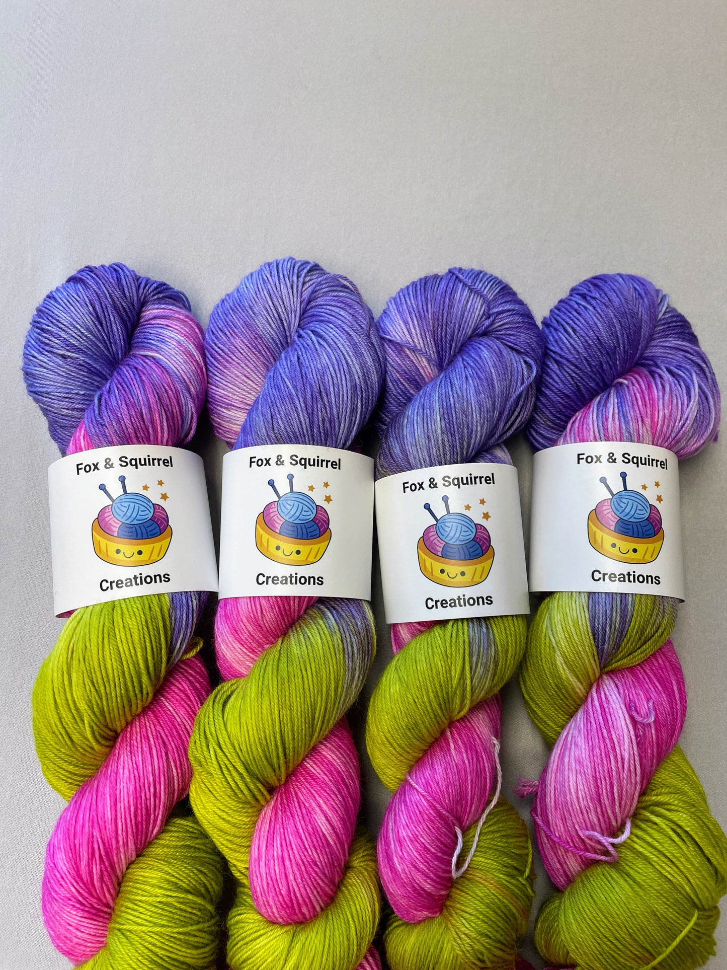 100g Passion Flower - Hand-dyed Yarn