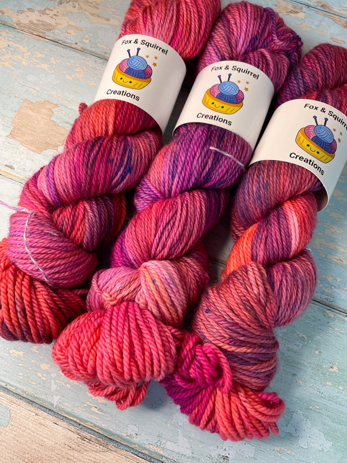 Aran - Sorbet 100g Hand-dyed Yarn