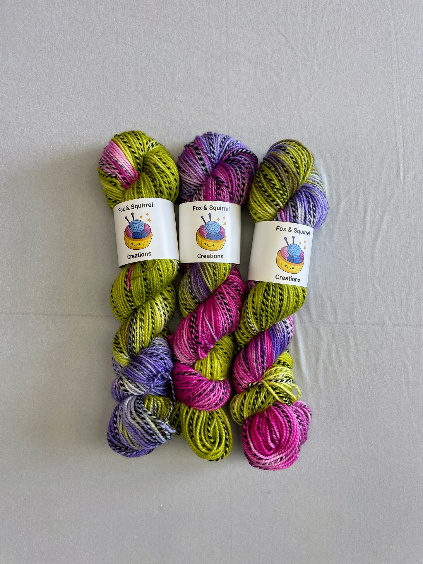 100g Passion Flower - Hand-dyed Yarn