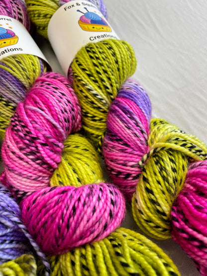 100g Passion Flower - Hand-dyed Yarn