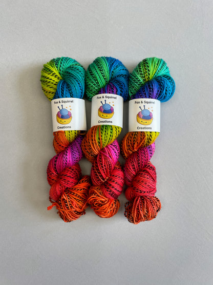 Zebra DK - Bright Rainbow 100g Hand-dyed Yarn