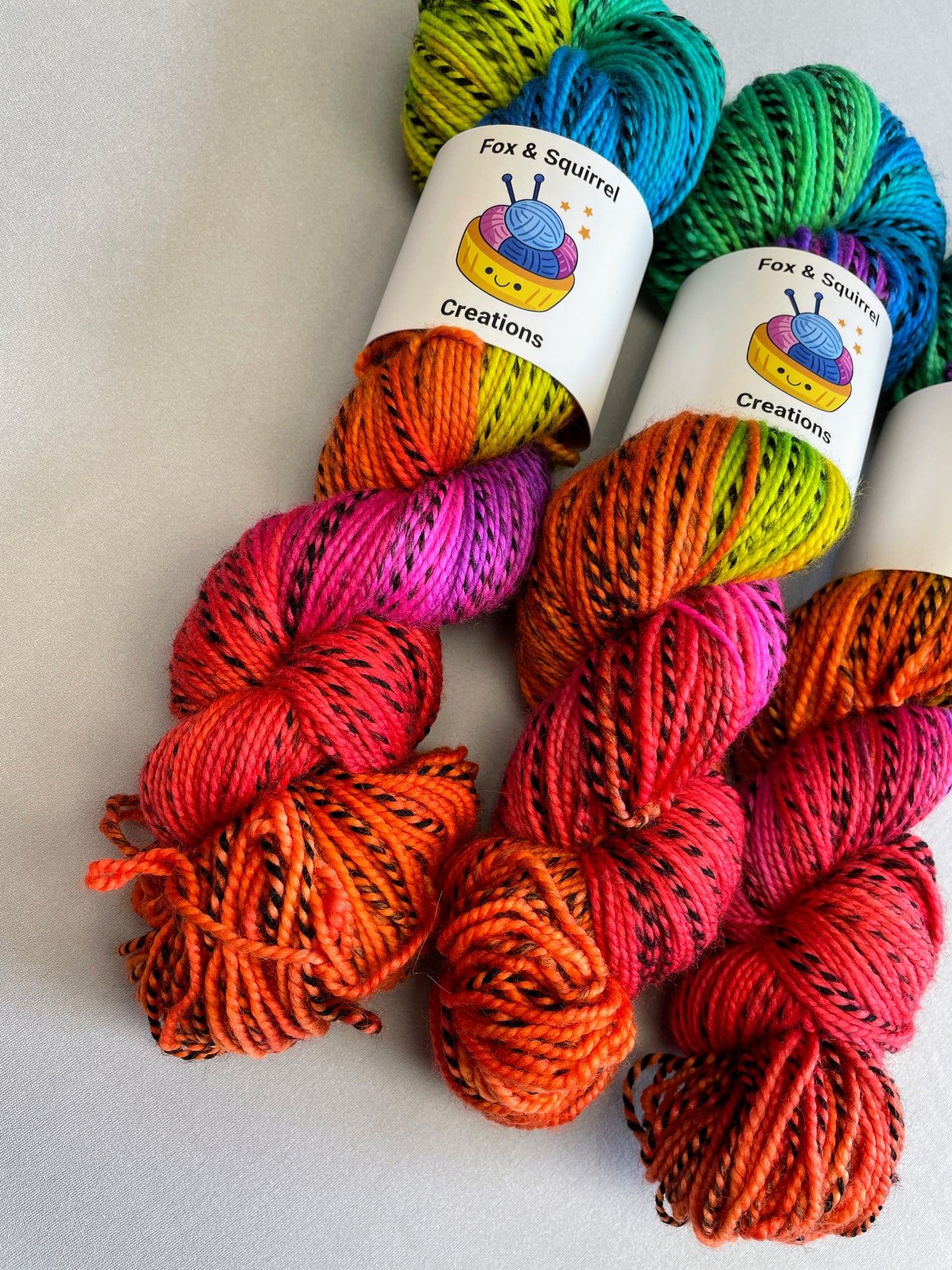 Zebra DK - Bright Rainbow 100g Hand-dyed Yarn