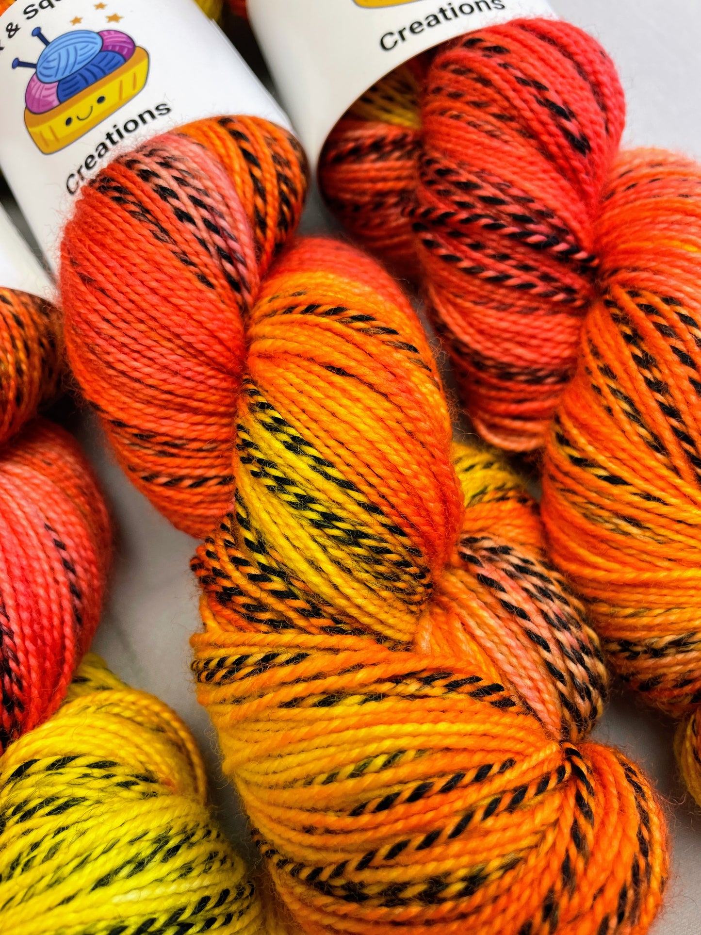 Zebra Sock - Flambé 100g Hand-dyed Yarn