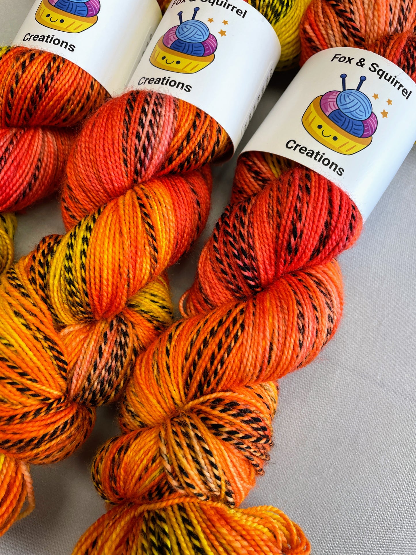 Zebra Sock - Flambé 100g Hand-dyed Yarn