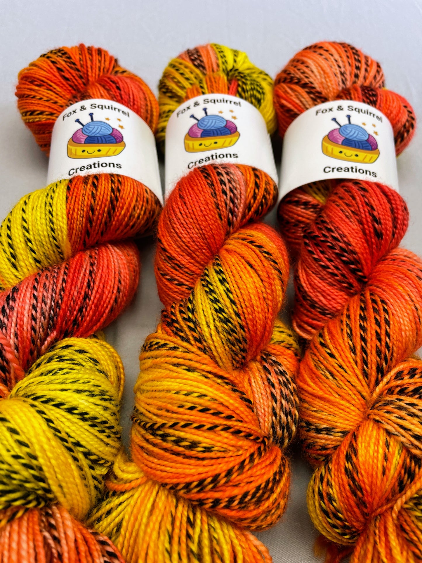 Zebra Sock - Flambé 100g Hand-dyed Yarn