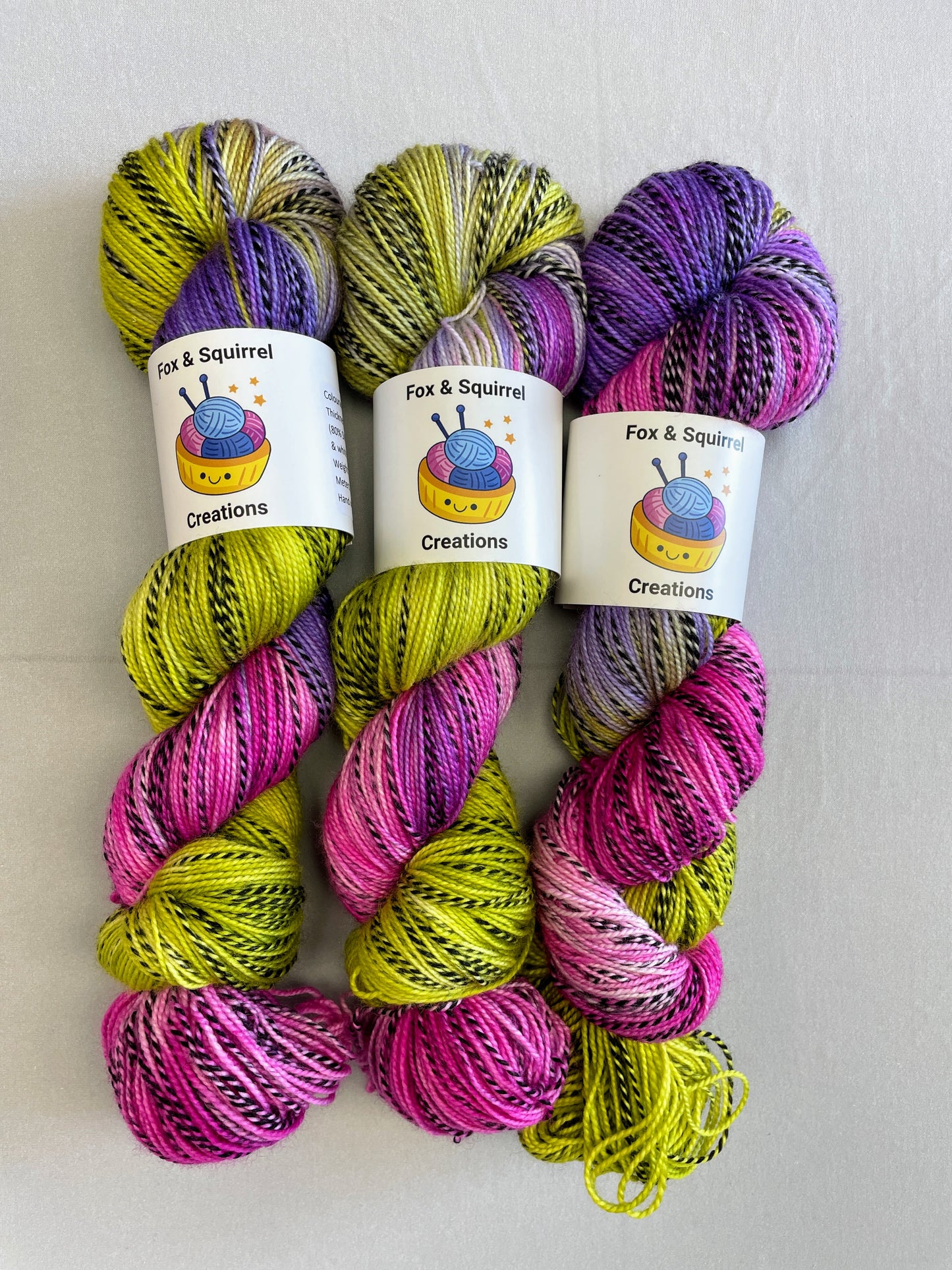 Zebra Sock - Passion Flower 100g Hand-dyed Yarn